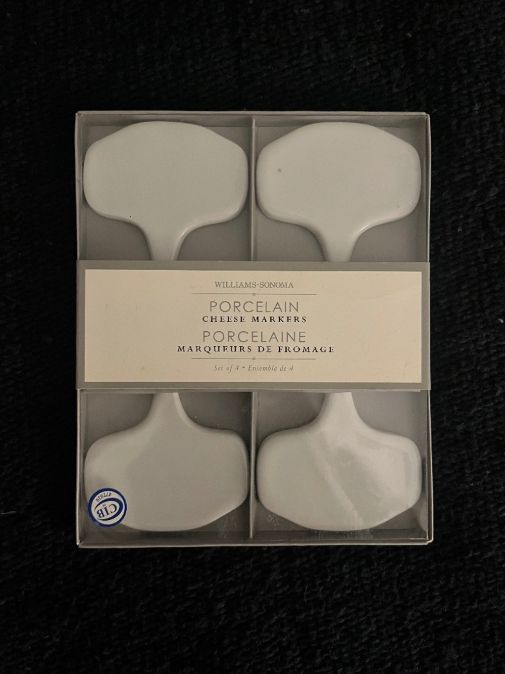 Williams-Sonoma Porcelain Cheese Markers
